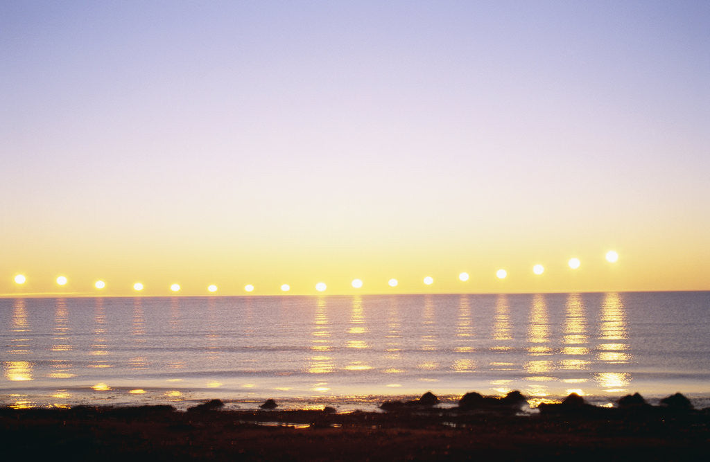 Detail of Midnight Sun over Sigurdarstadavik Bay by Anonymous