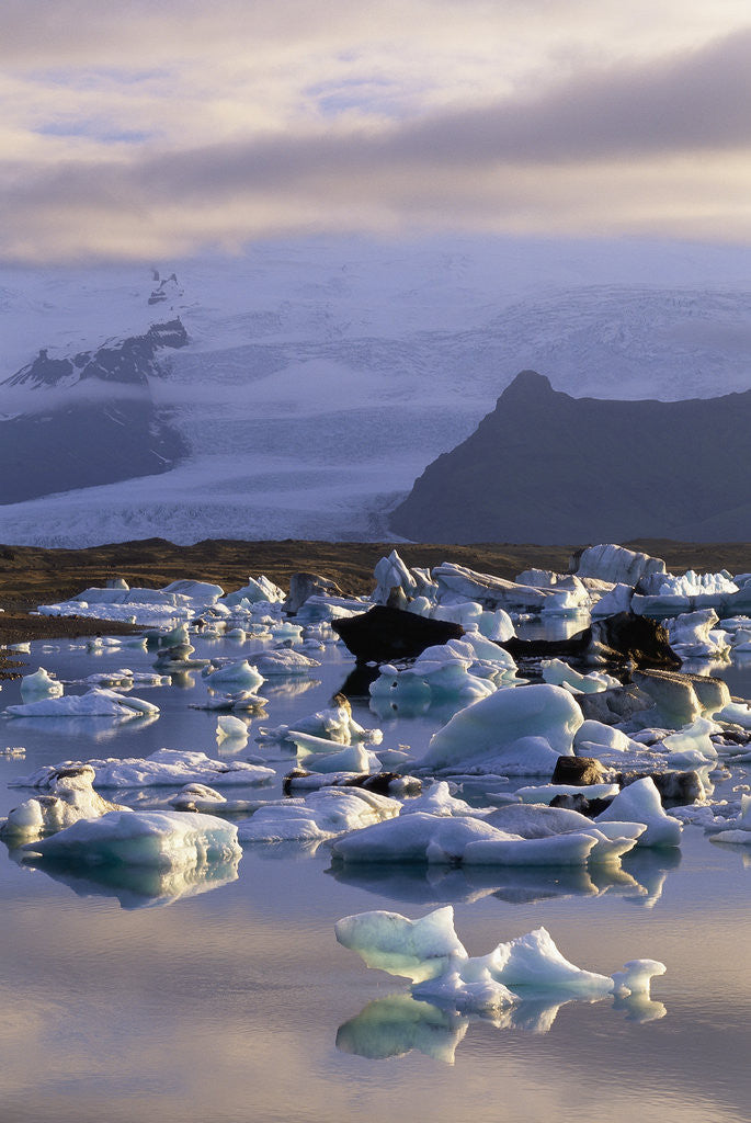Detail of Icebergs in Jokulsarlon Lagoon by Corbis