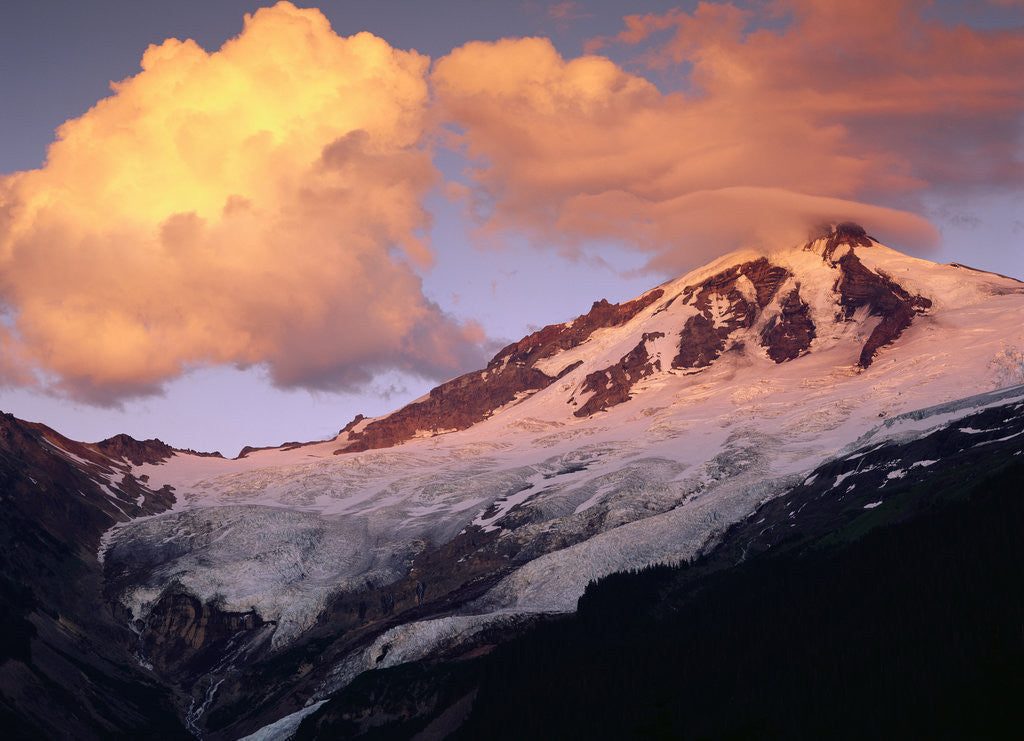 Detail of Coleman Glacier and Mount Baker by Corbis