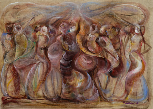 Detail of Storming, 2014 by Ikahl Beckford