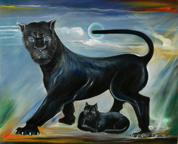 Detail of Black Panther by Ikahl Beckford