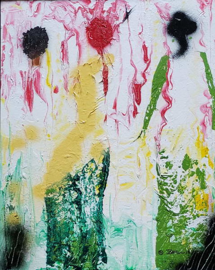 Detail of I-Threes, 2018 by Ikahl Beckford