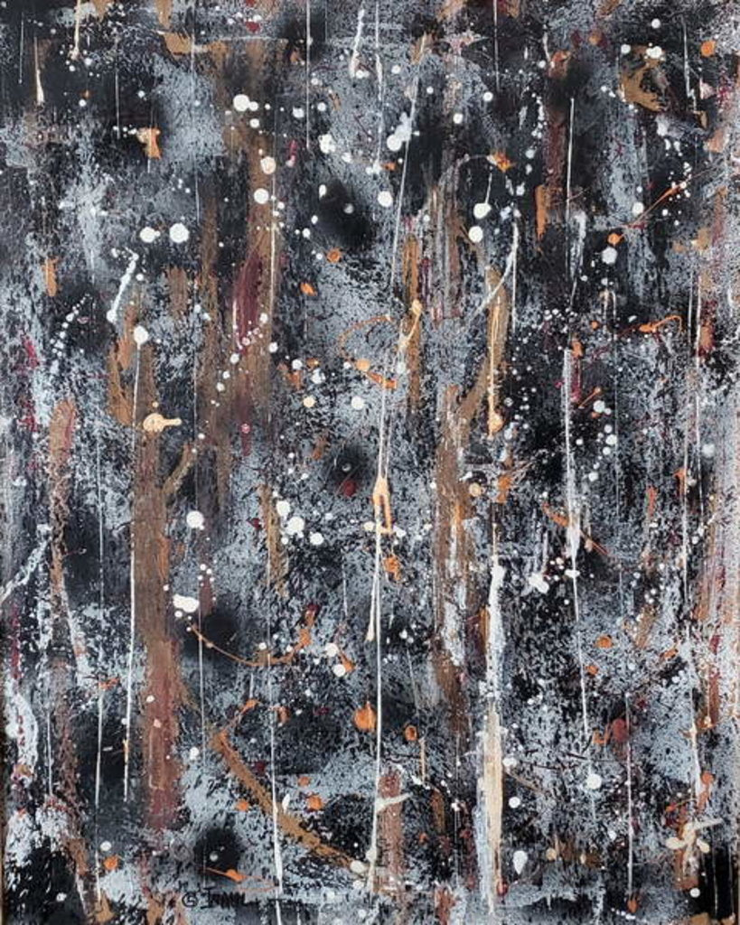 Detail of Astral Travels, 2018 by Ikahl Beckford