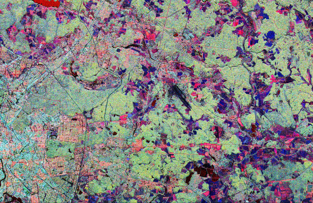 Detail of Orbital Radar Image of Russian Space Facility by Anonymous