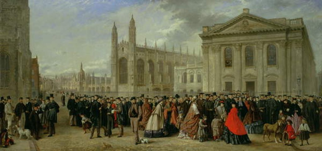 Detail of Degree Morning at Cambridge in 1863 by Robert Farren