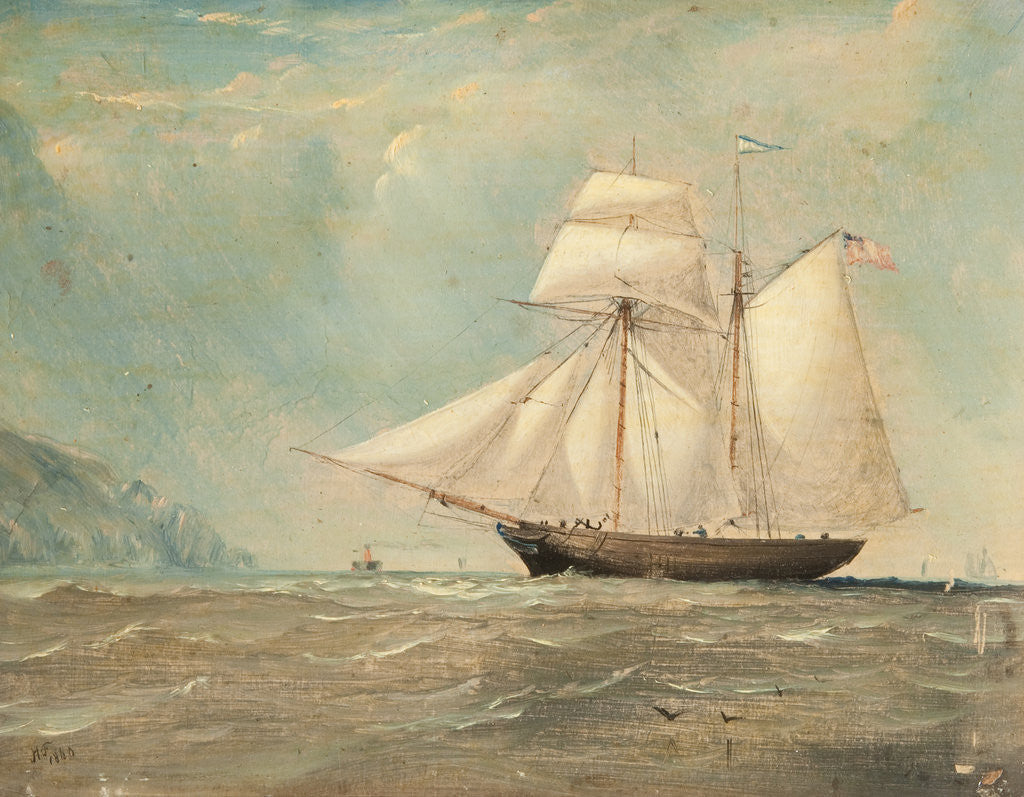 Detail of Schooner 'William' of Douglas by Anonymous