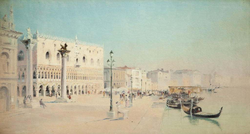 Detail of The Doges Palace, Venice by John Miller Nicholson