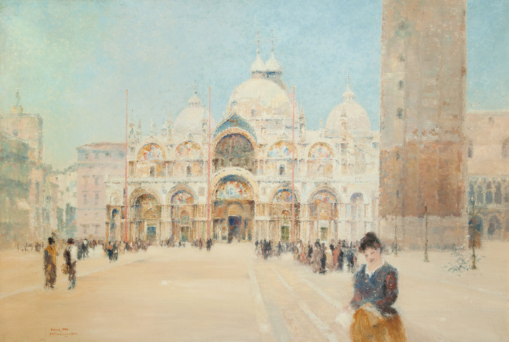 Detail of St Mark's Cathedral, Venice by John Miller Nicholson