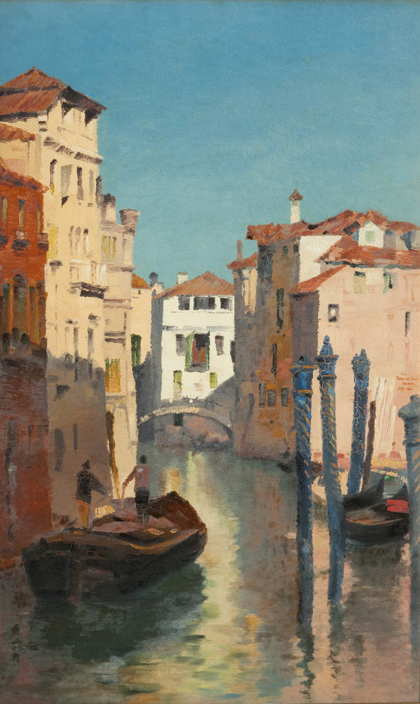 Detail of From Ponte del Cristo, Venezia by John Miller Nicholson