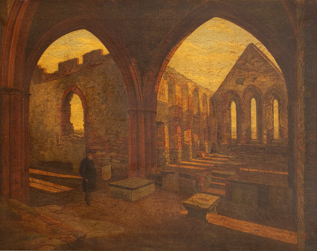 Detail of St Germain's Cathedral, Peel by C. H.C. Wells