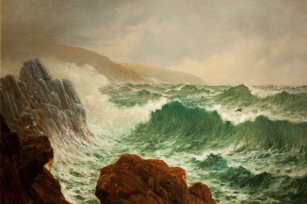 Detail of Clay Head seascape by Edward Christian Quayle