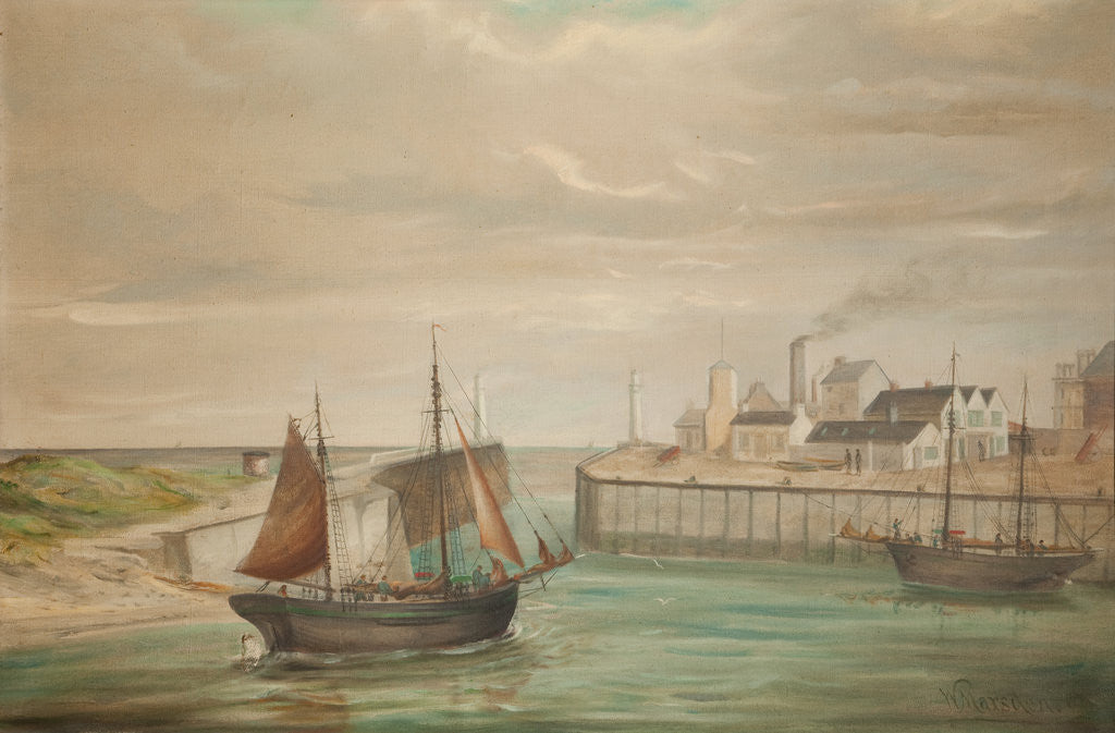 Detail of Ramsey Harbour by William Marsden