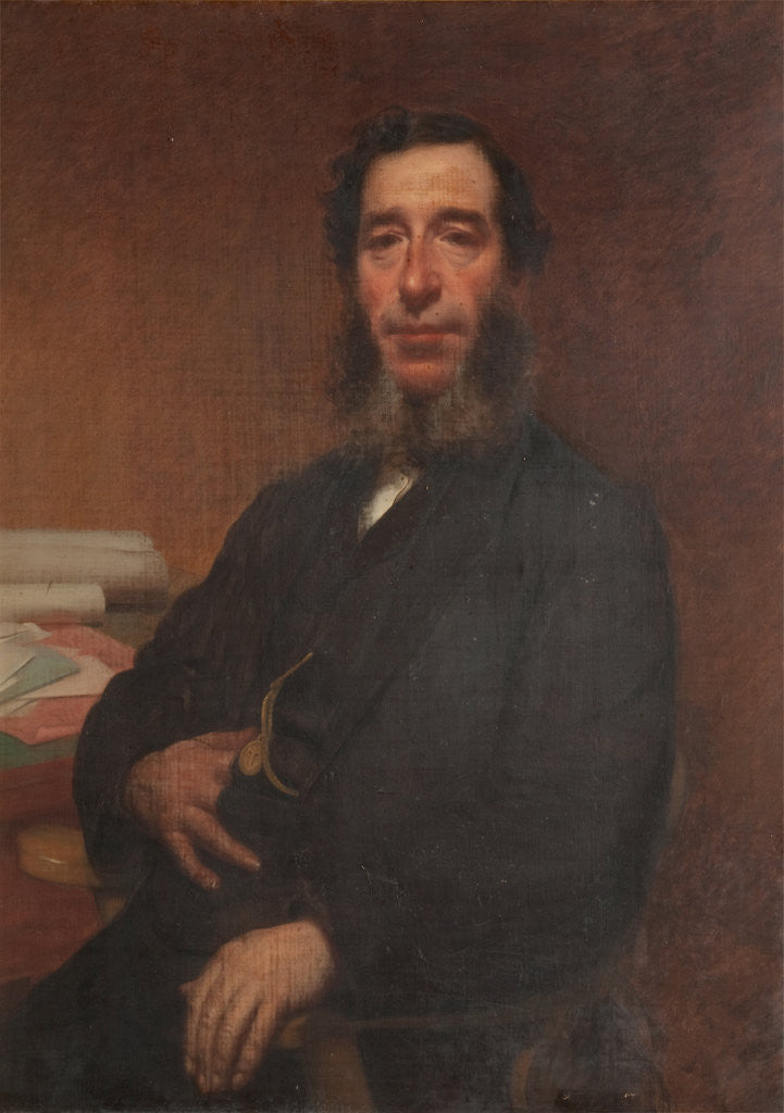 Detail of Portrait of Captain Richard Rowe by Warren
