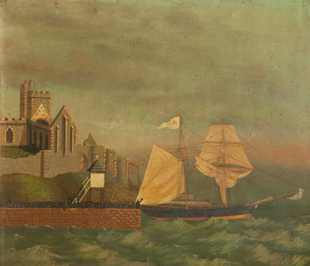 Detail of The schooner 'Vixen' by Anonymous