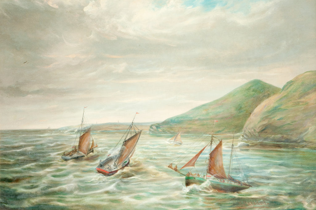 Detail of Fishing Boats off the Santan Coast by William Marsden