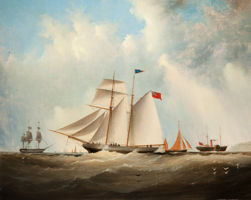 Detail of Schooner 'Rebecca' by Anonymous