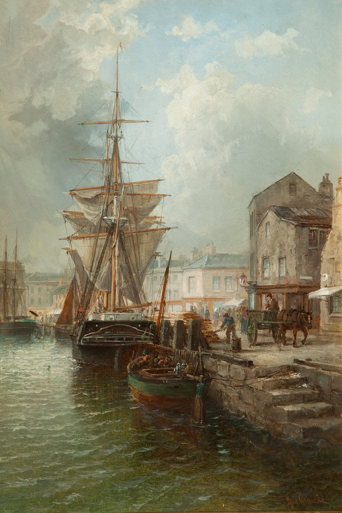 Detail of North Quay, Douglas Harbour by Max Crouse