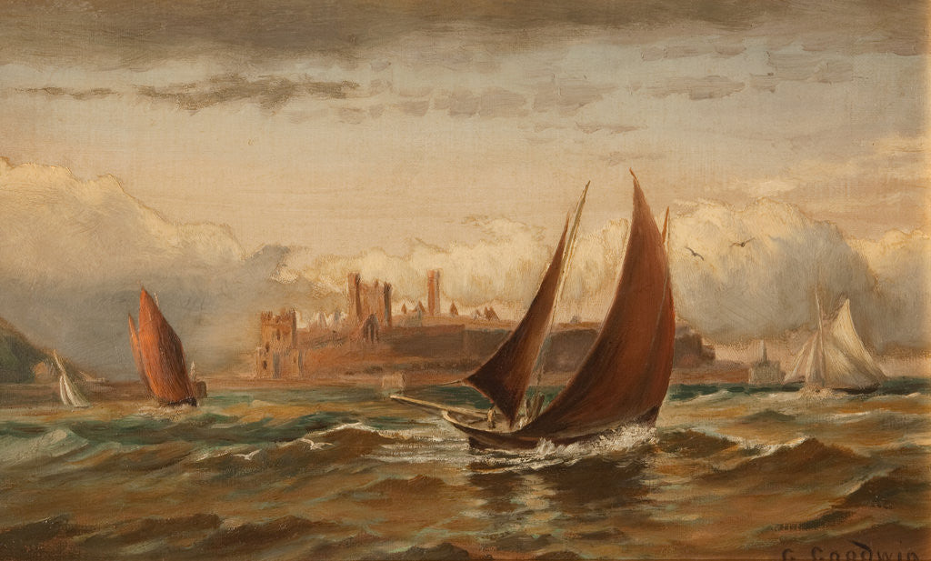 Detail of Peel Seascape by George Goodwin