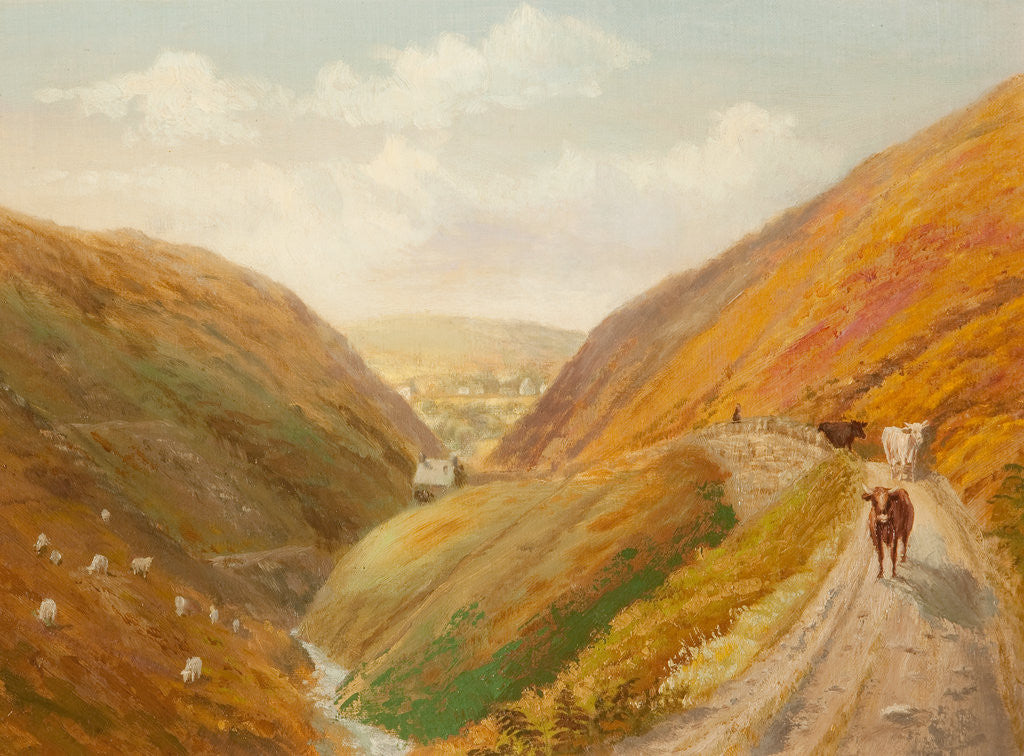 Detail of The Road to Glen Rushen, Patrick by George Goodwin