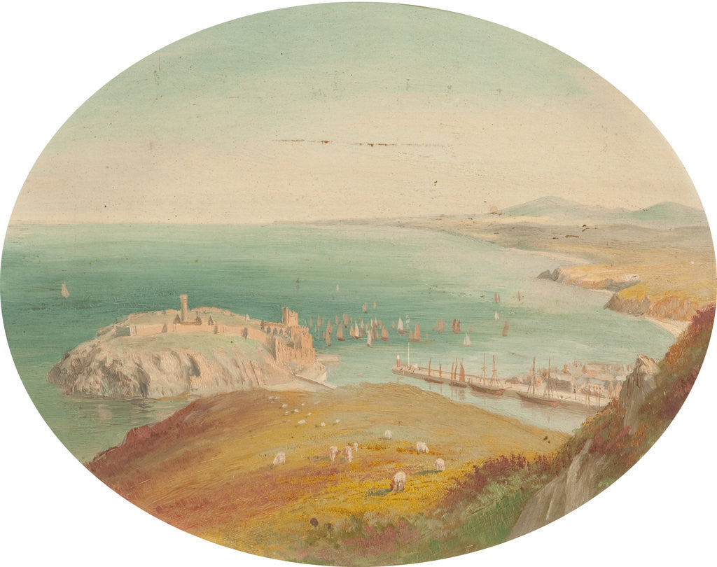 Detail of Peel Castle and Bay by George Goodwin