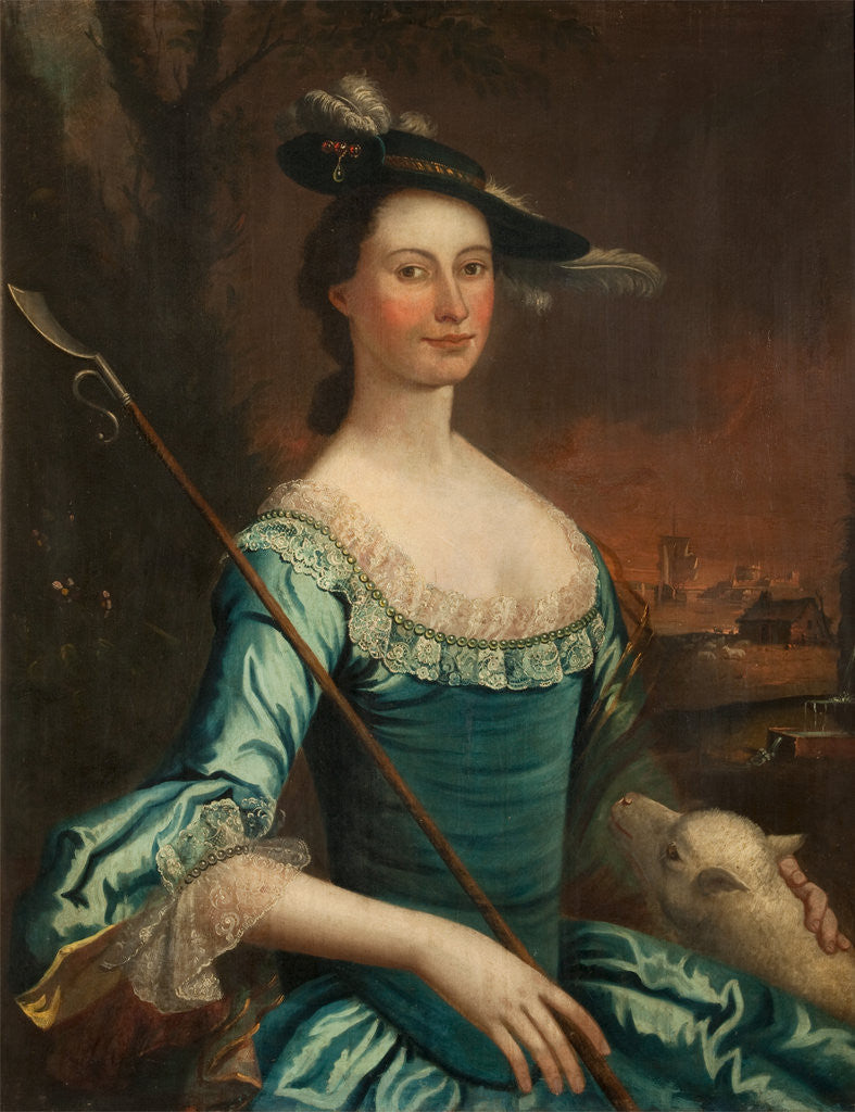Detail of Portrait of Ann Fine by Anonymous