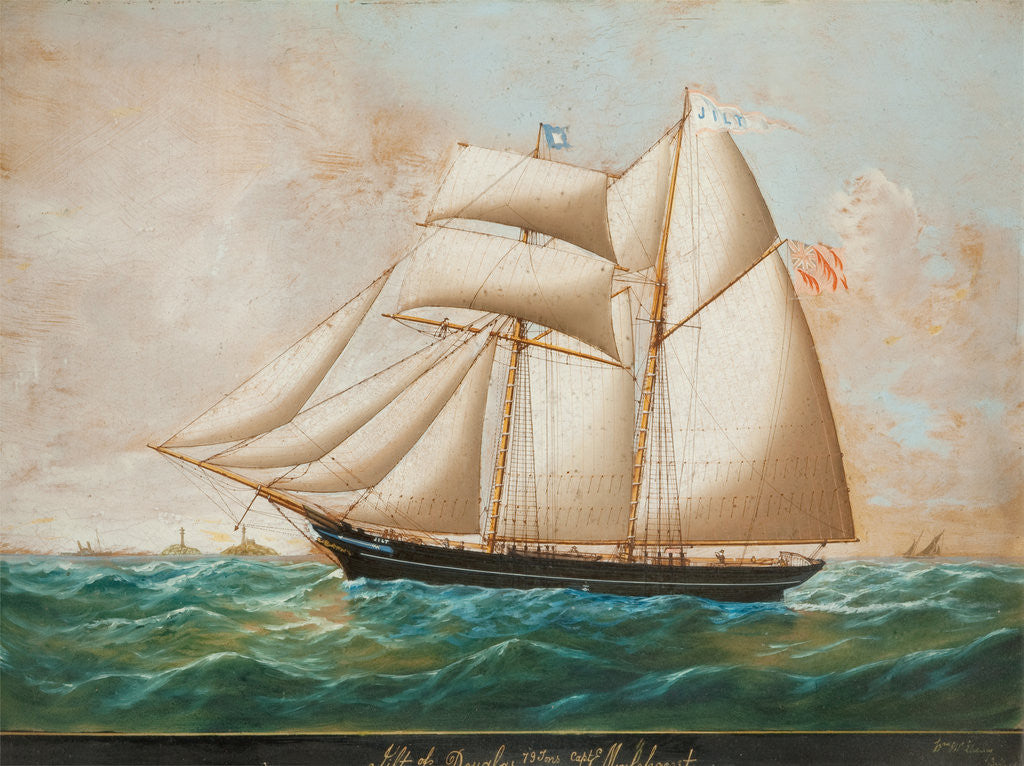 Detail of Schooner 'Jilt' by William McIlvenney