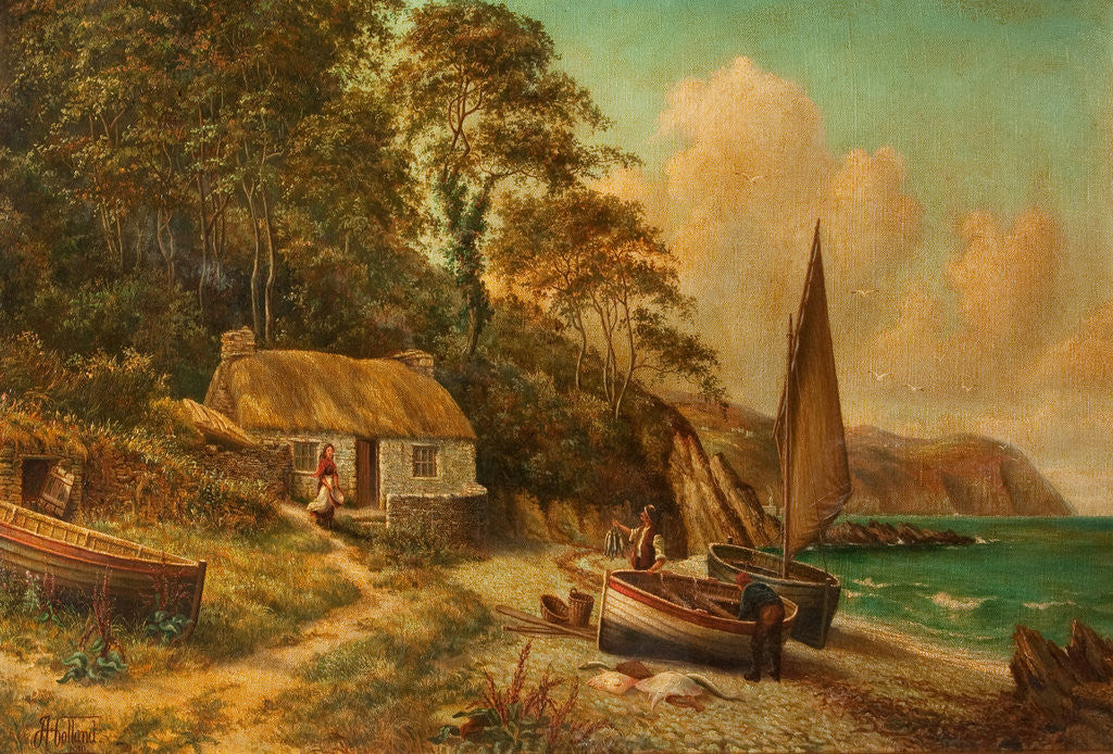 Detail of Garwick Beach by John Holland