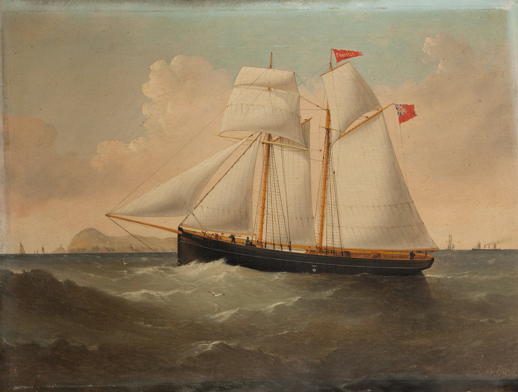 Detail of The Schooner 'Snaefell' by William Horde Yorke