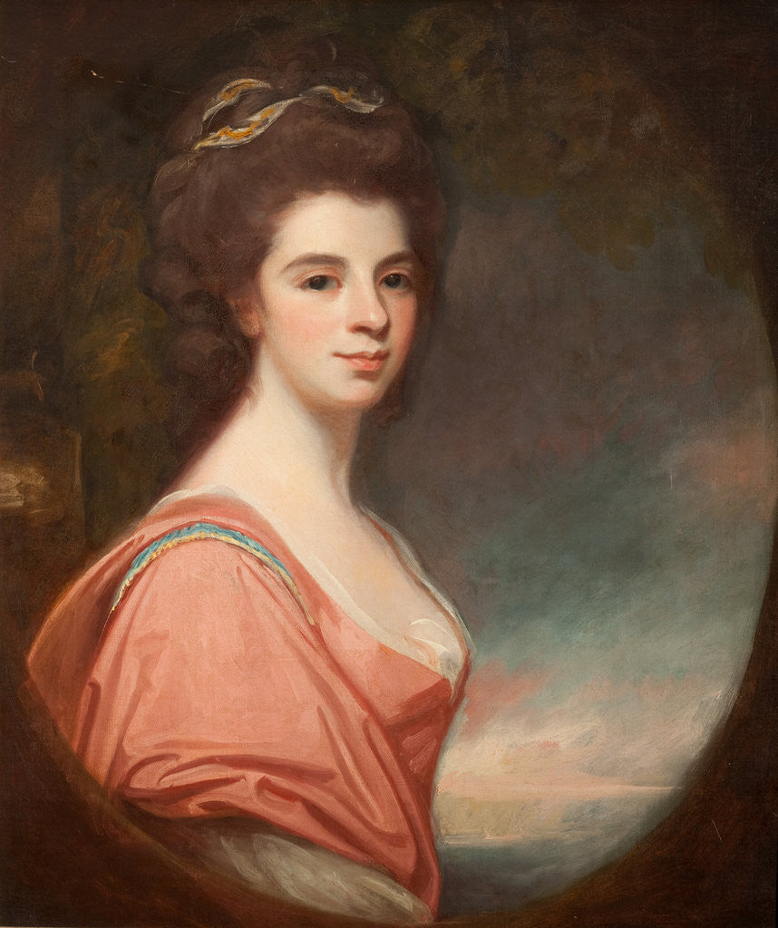 Detail of Mrs Christian Cunninghame by George Romney