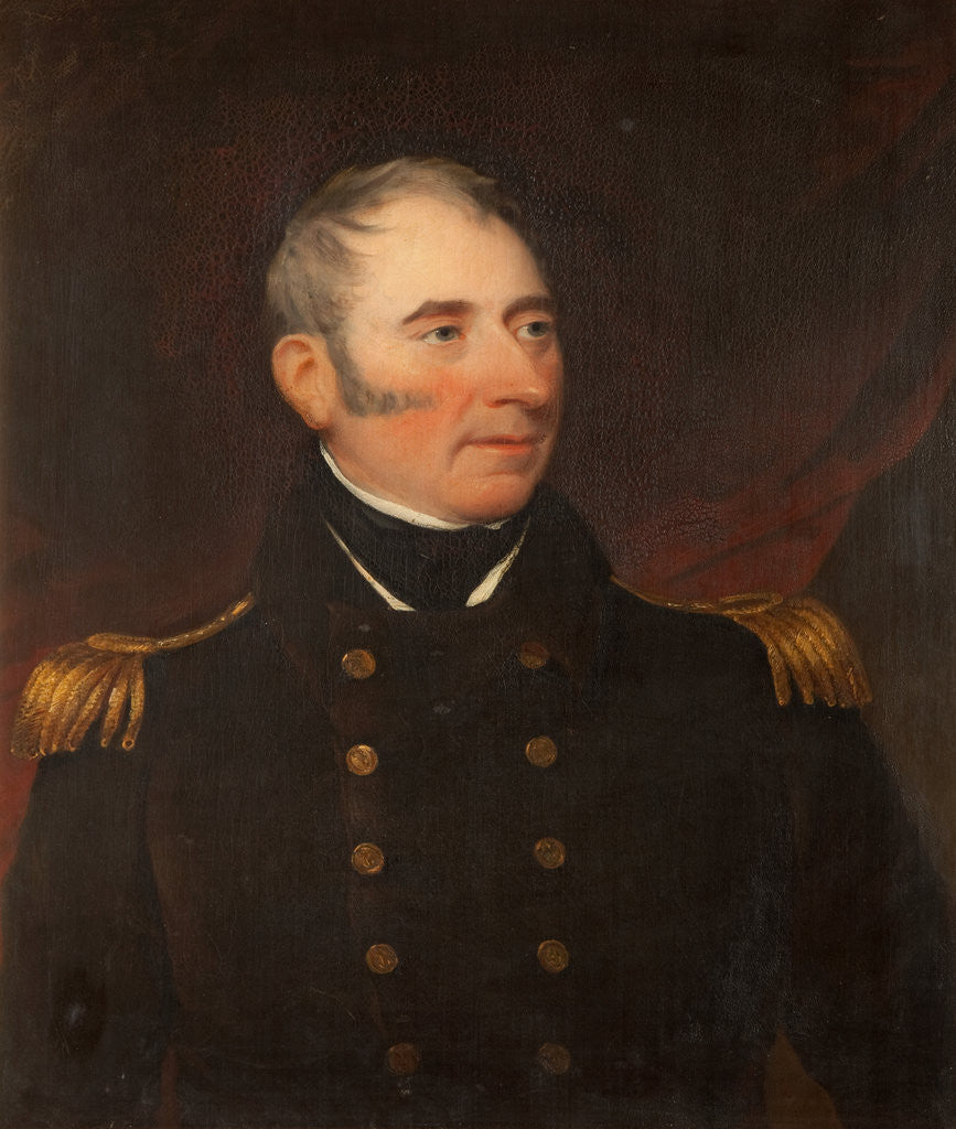 Detail of Portrait of Captain John Quilliam by Henry Barber
