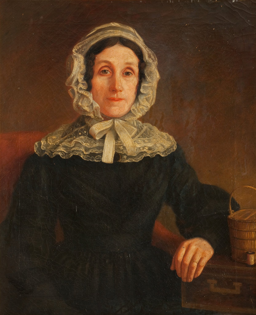 Detail of Portrait of Mrs T. Kermode of Claughbane by James Caw