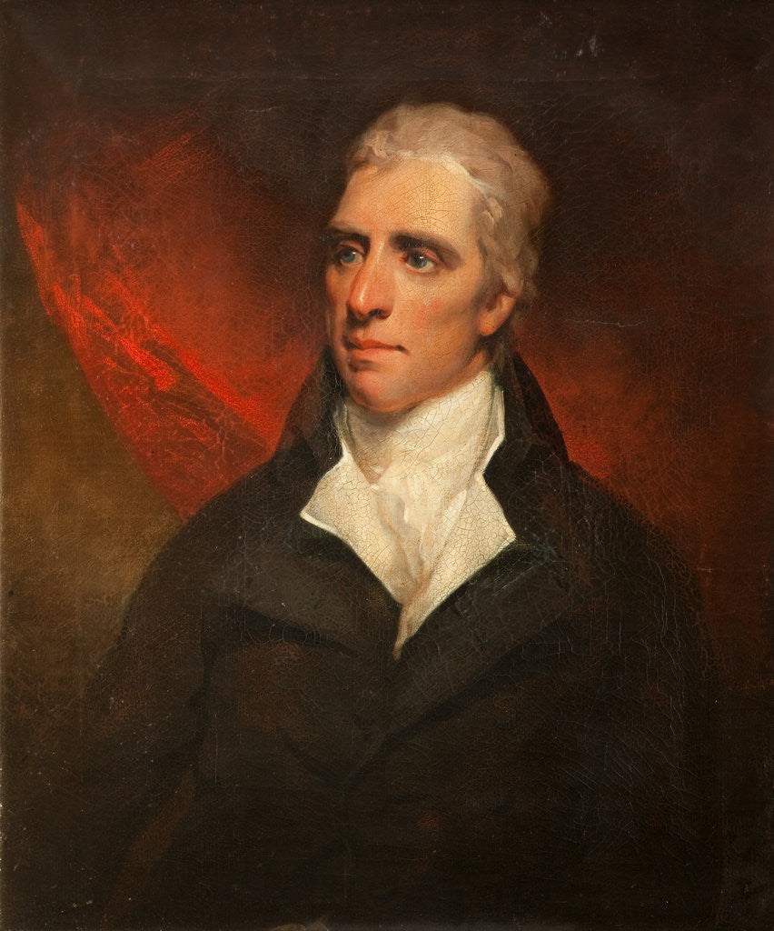 Detail of Portrait of John Christian Curwen MP MHK by John James Halls