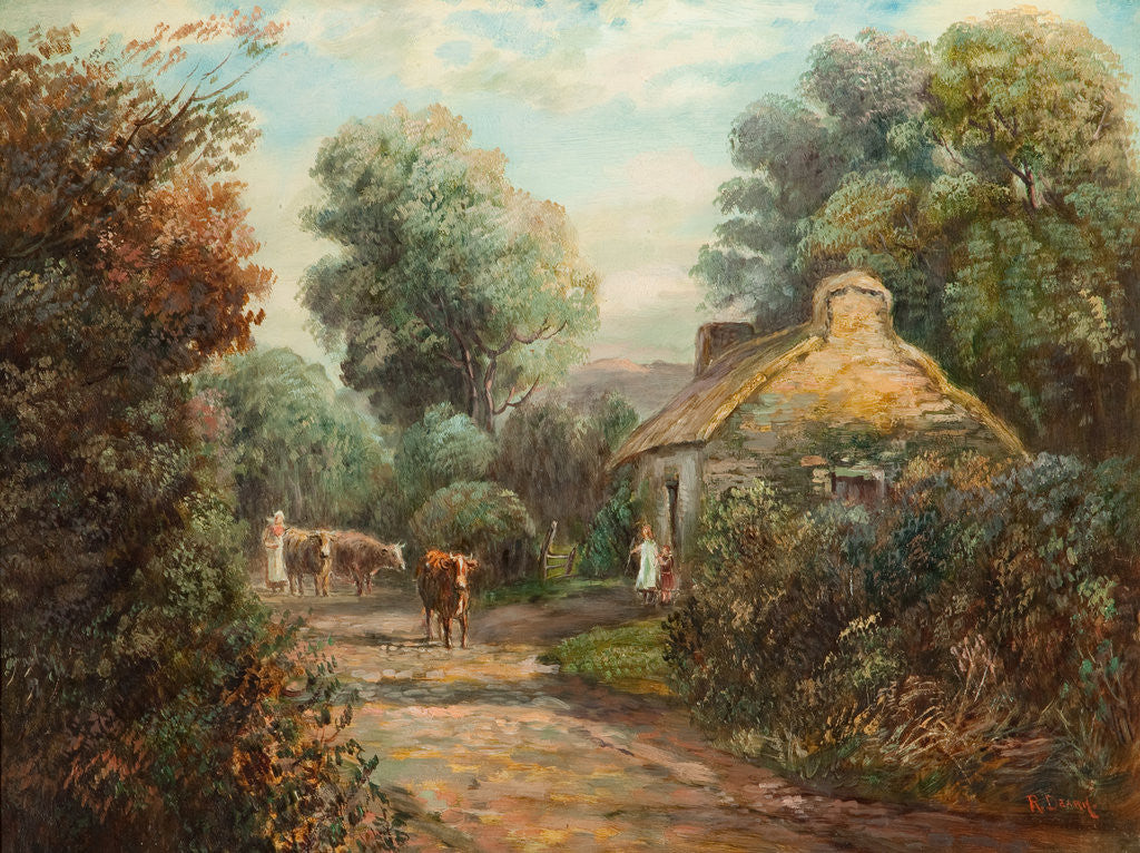 Detail of Cottage Near Sulby by Raymond Dearn