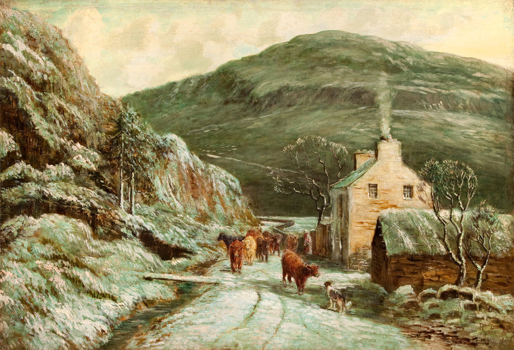 Detail of Glen Mooar Cottage on the Sulby River by Raymond Dearn