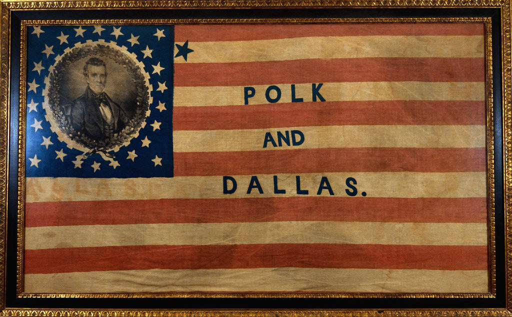 Detail of Cotton Flag Banner by Anonymous