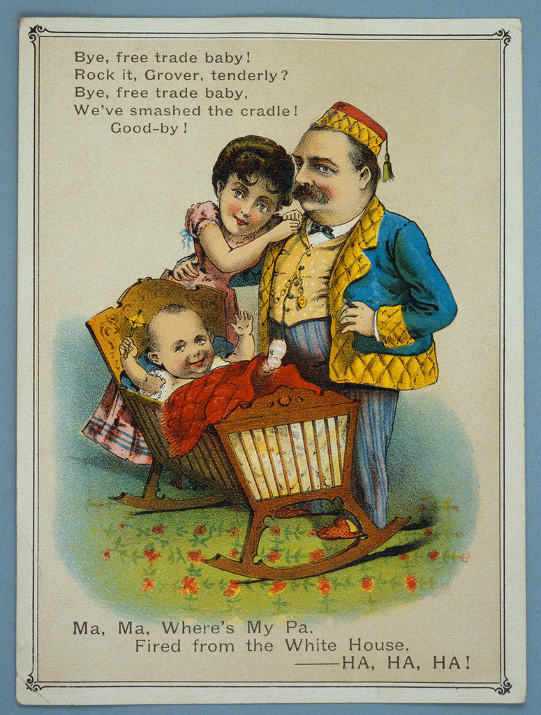 Detail of Anti-Cleveland 1884 Election Card by Anonymous