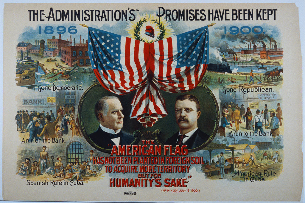 Detail of Campaign Poster by Corbis