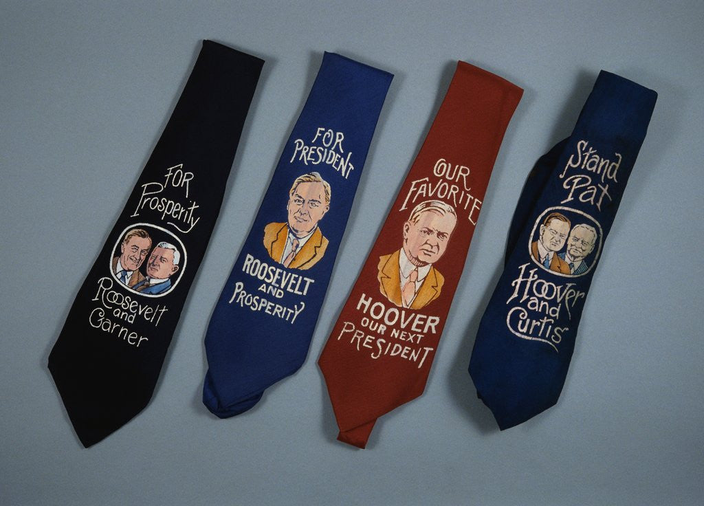 Detail of Political Neckties by Anonymous