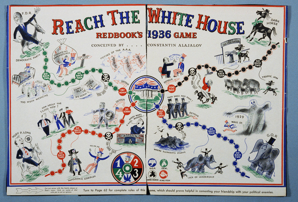 Detail of Paper Political Game by Anonymous