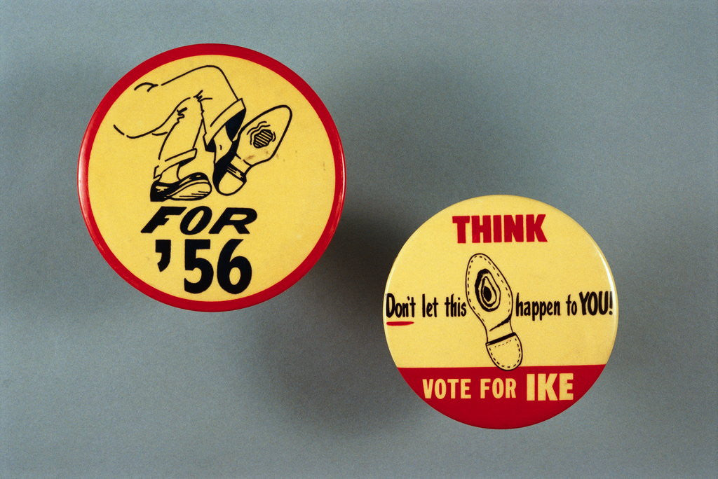 Detail of Eisenhower Campaign Buttons by Corbis