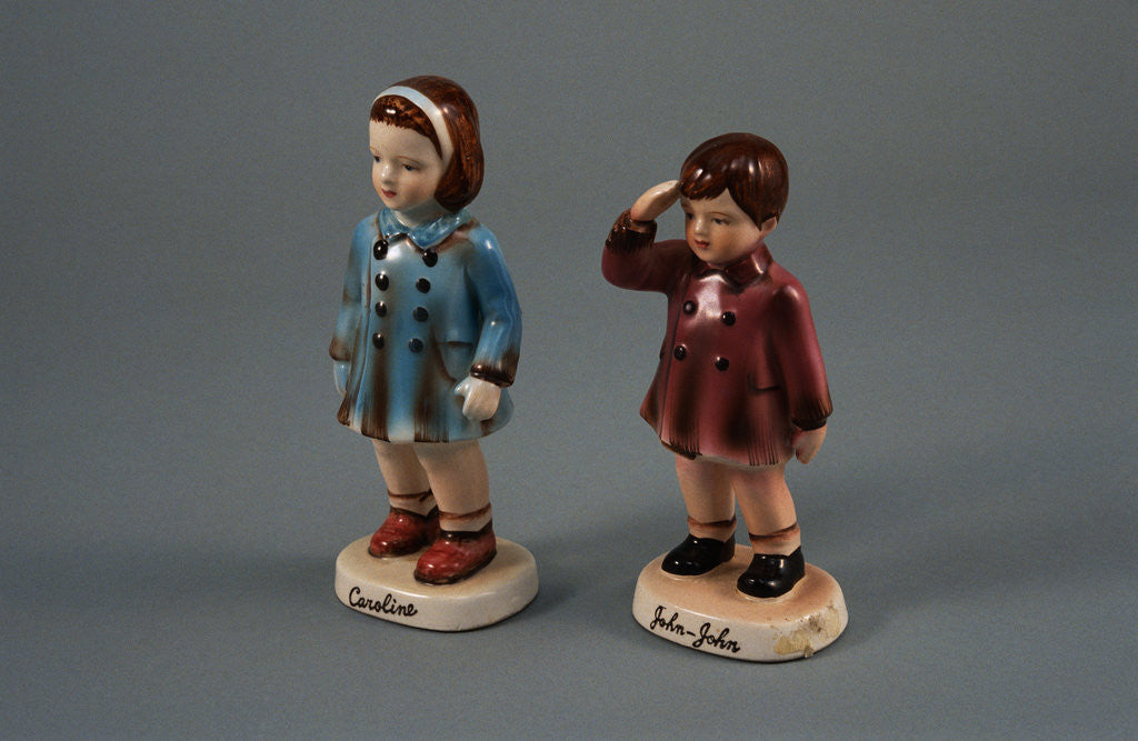 Detail of Caroline and John Kennedy, Jr., Figurines by Anonymous