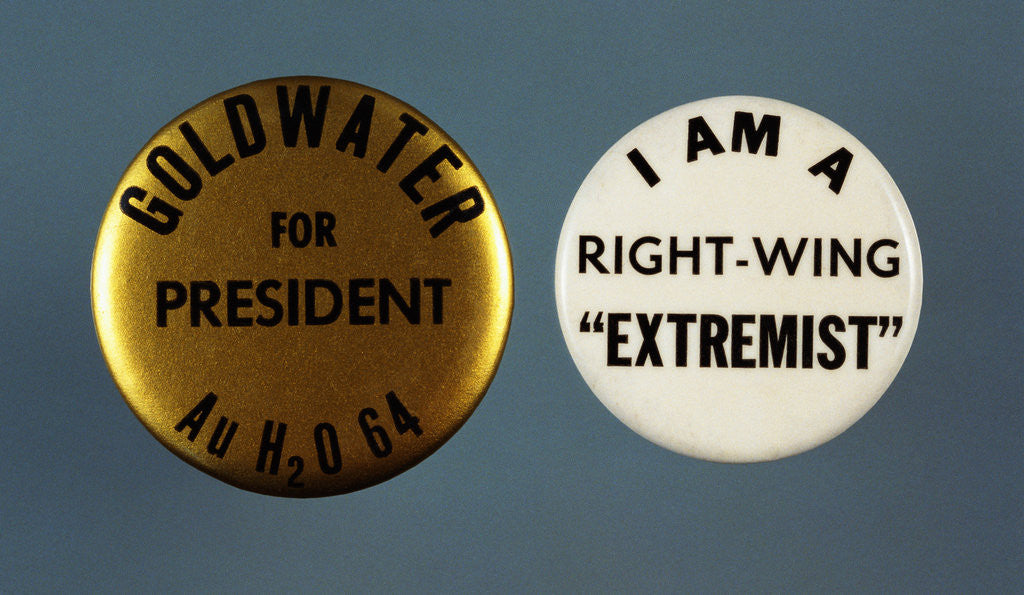 Detail of Goldwater Presidential Campaign Buttons by Anonymous