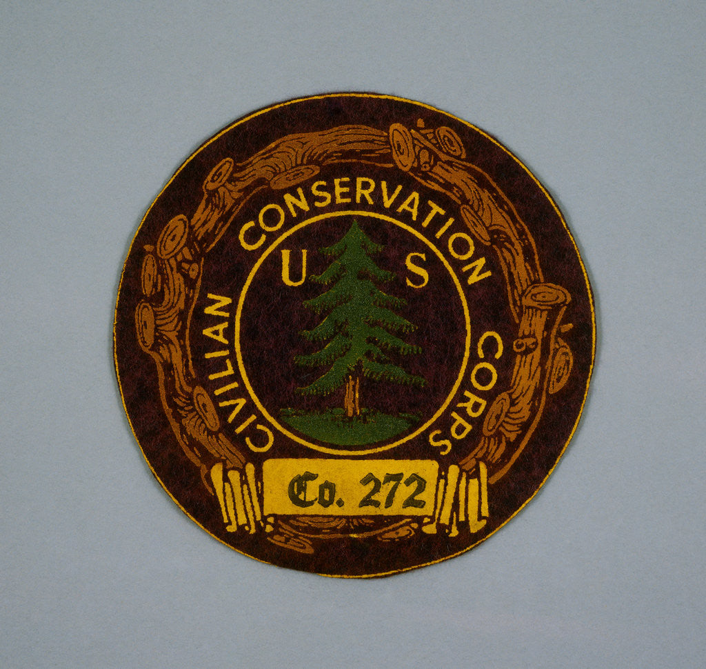 Detail of Civilian Conservation Corps Emblem Patch by Corbis