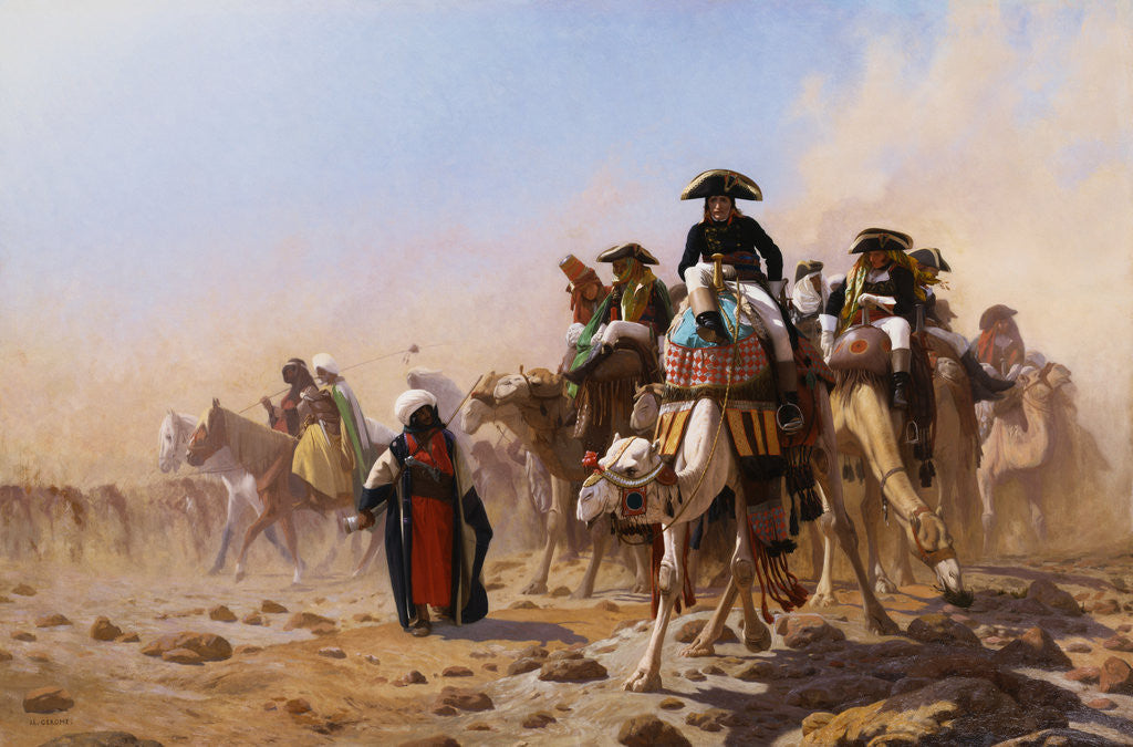 Detail of Napoleon and His General Staff in Egypt by Jean-Leon Gerome