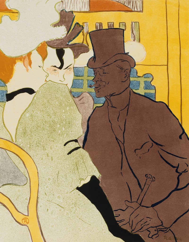 Detail of An Englishman at the Moulin Rouge by Henri de Toulouse-Lautrec