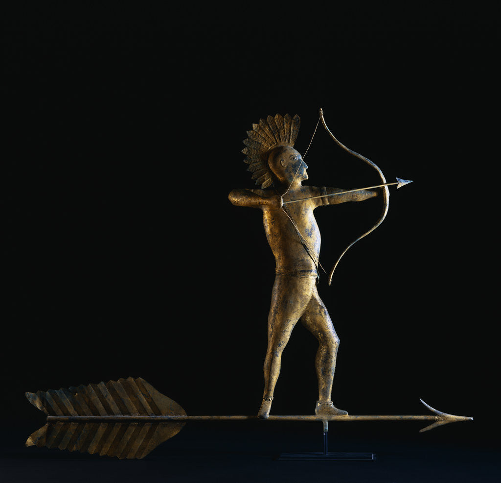Detail of 19th Century American Indian Weathervane by Anonymous