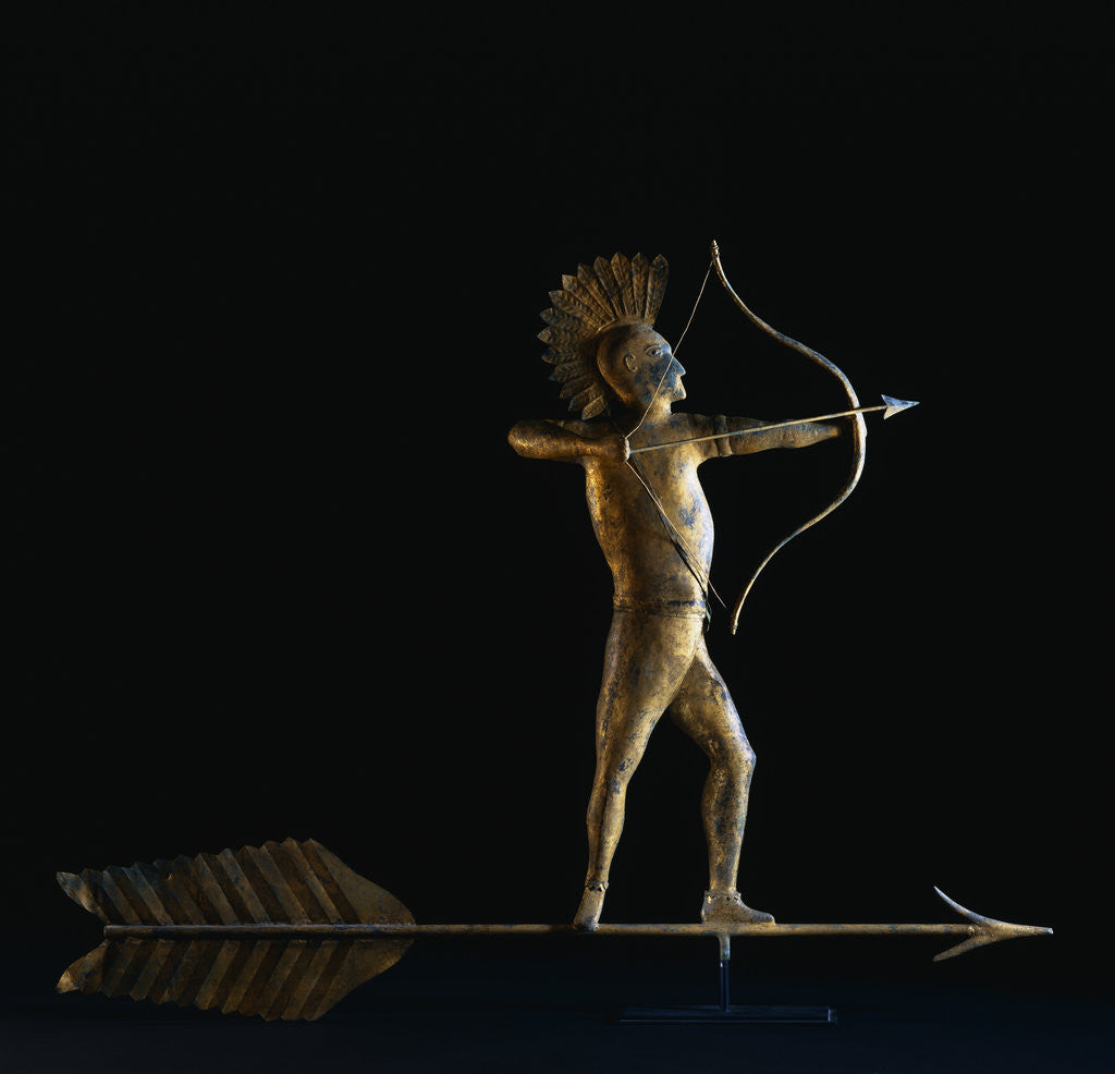 Detail of 19th Century American Indian Weathervane by Corbis