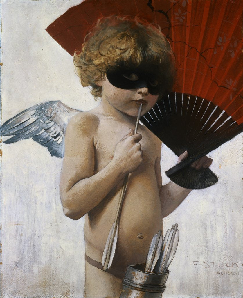 Detail of Cupid at the Masquerade Ball by Franz von Stuck
