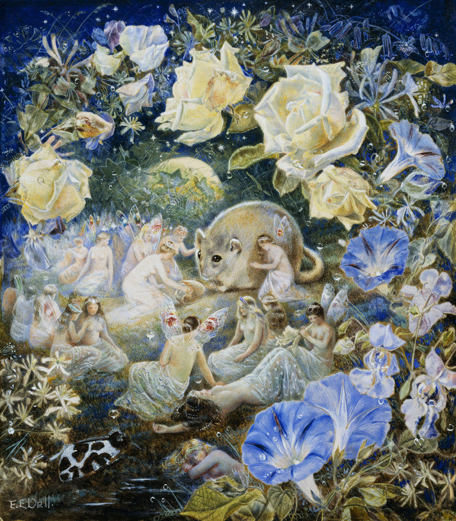 Detail of Fairies and a Field Mouse by Etheline E. Dell
