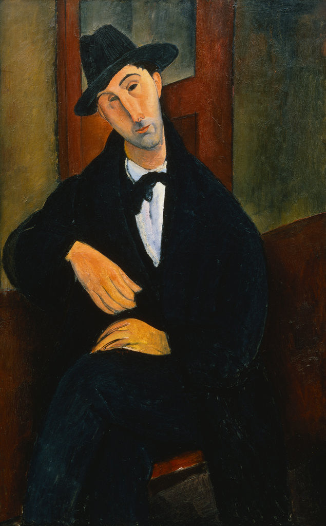 Detail of Portrait of Mario by Amedeo Modigliani
